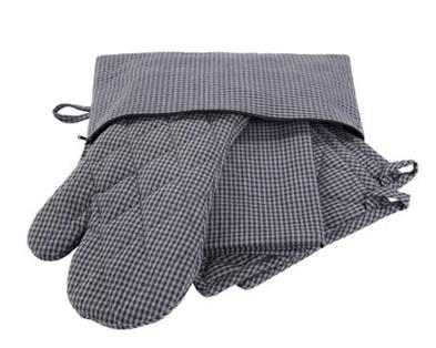 Bastian Tekstilsæt - Grå/Blå Tern - 6 dele