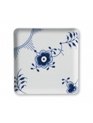 Royal Copenhagen Blå Mega Tallerken Firkantet 20cm