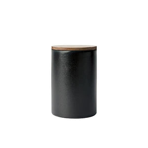 RAW Titanium Black, Redskabskrukke m. teaklåg
