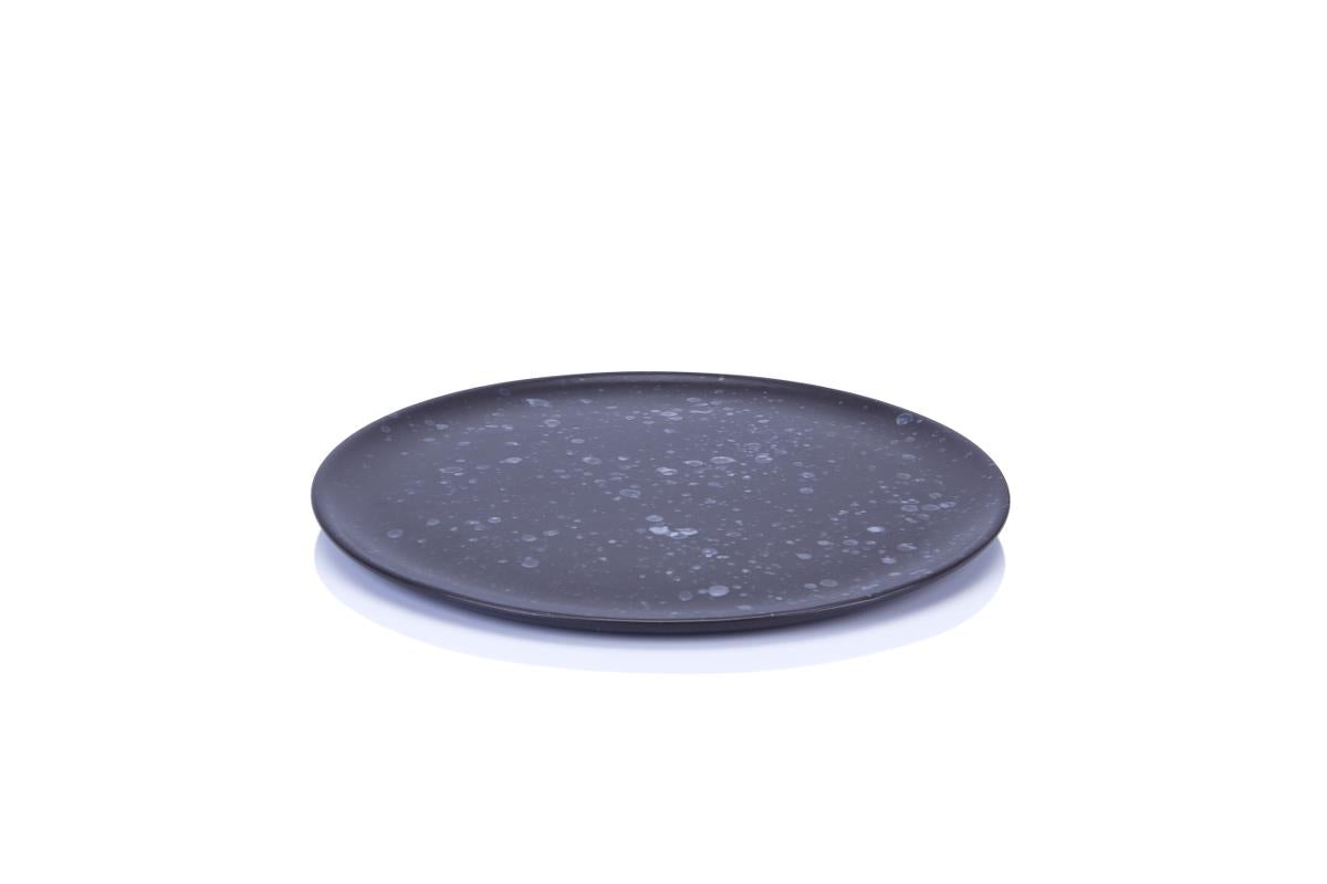 Aida RAW Middagstallerken - Sort Spotted - 28 cm