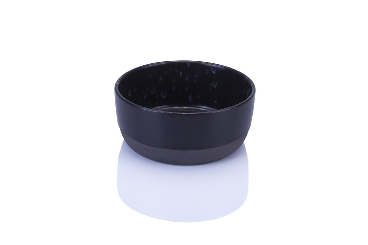 Aida Raw Skål - Sort Spotted - 13,5 cm