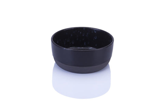 Aida Raw Skål - Sort Spotted - 13,5 cm