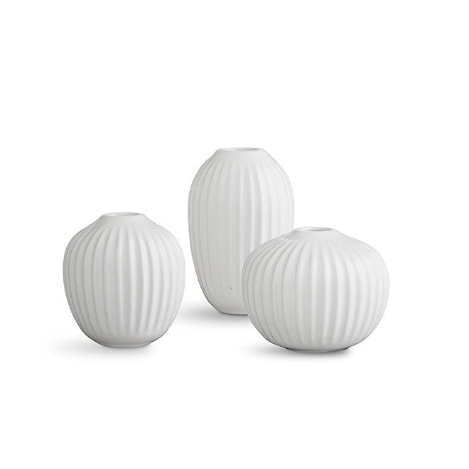 Kähler Hammershøi Vase Miniature 3-pak Hvid