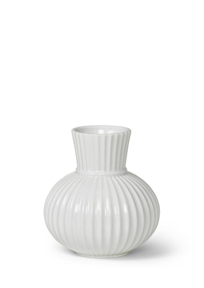 Lyngby Porcelæn Tura Vase Hvid, H14.5