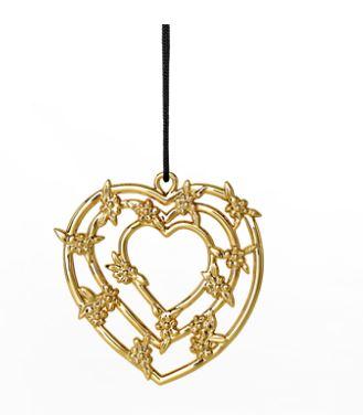 Karen Blixen Hjerteguirlander forgyldt