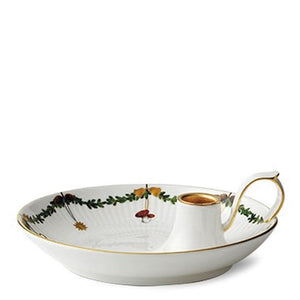 Royal Copenhagen Stjerne Riflet Jul Lysestage