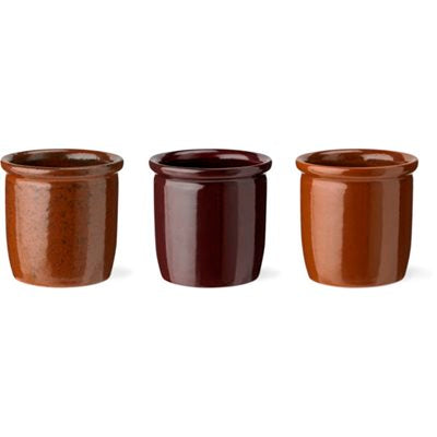 Knabstrup Keramik Syltekrukker 3-pak