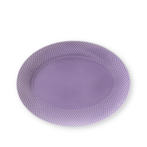 Lyngby Porcelæn Rhombe ovalt fad, 35x26.5 cm