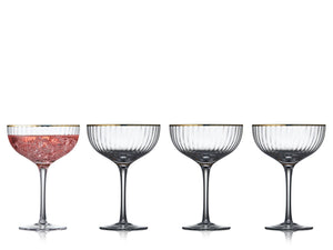 Lyngby Glas Palermo gold, Cocktailglas 4 stk.