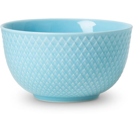 Lyngby Rhombe Skål, Ø11 cm. Turkis