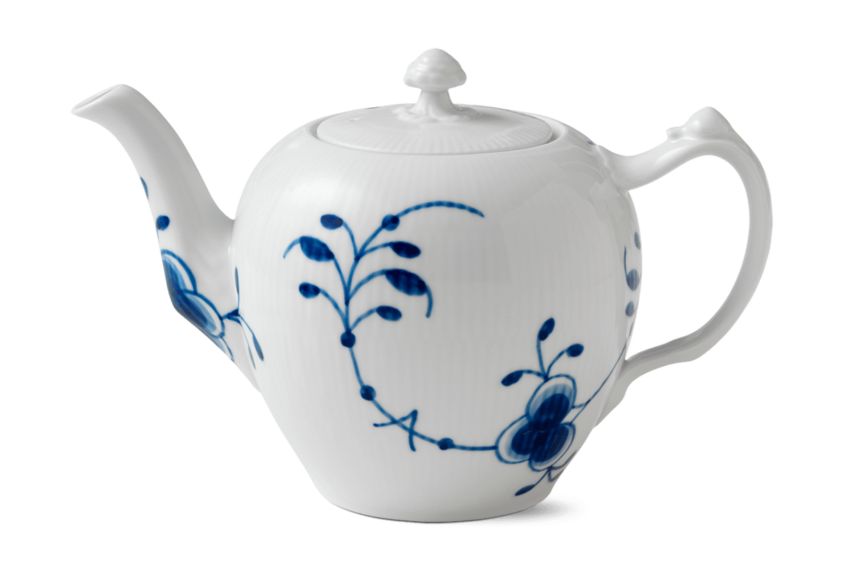 Royal Copenhagen Blå Mega Riflet Tekande, 1 ltr