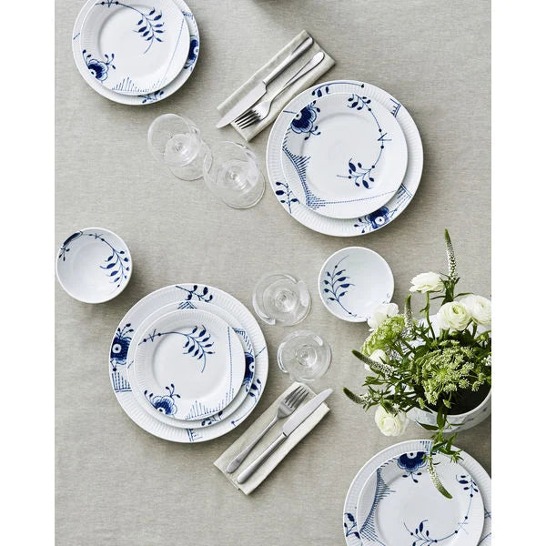 Royal Copenhagen Blå mega tallerken, flad 19 cm