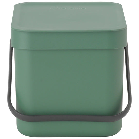 Brabantia affaldspand m. låg - Grøn - 6 liter
