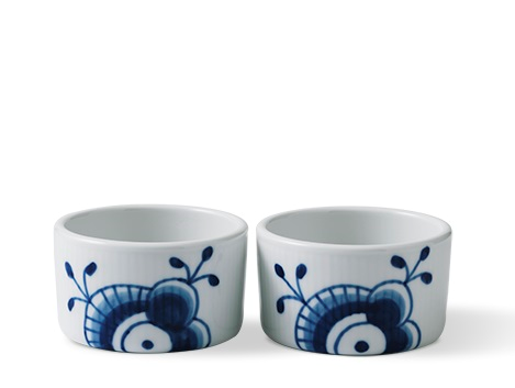 Royal Copenhagen Blå Mega Souffleskåle 8,5cm, 2stk