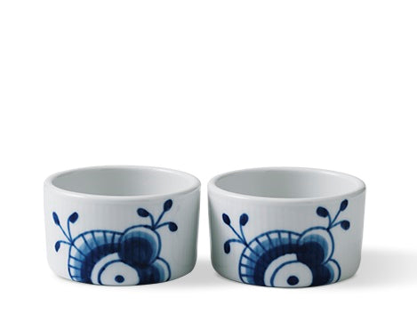 Royal Copenhagen Blå Mega Souffleskåle 8,5cm, 2stk
