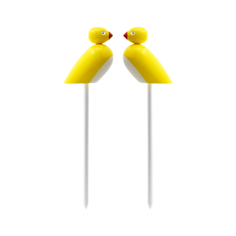 Kay Bojesen Spurve på pind 2 stk.