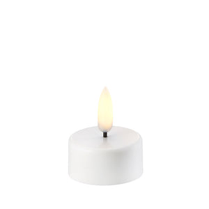 Uyuni Lighting LED Fyrfadslys Nordic White, Ø3.8 x H4.7