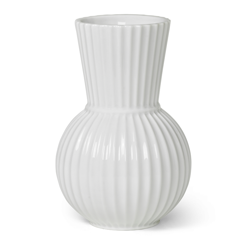 Lyngby Porcelæn Tura Vase Hvid, H18