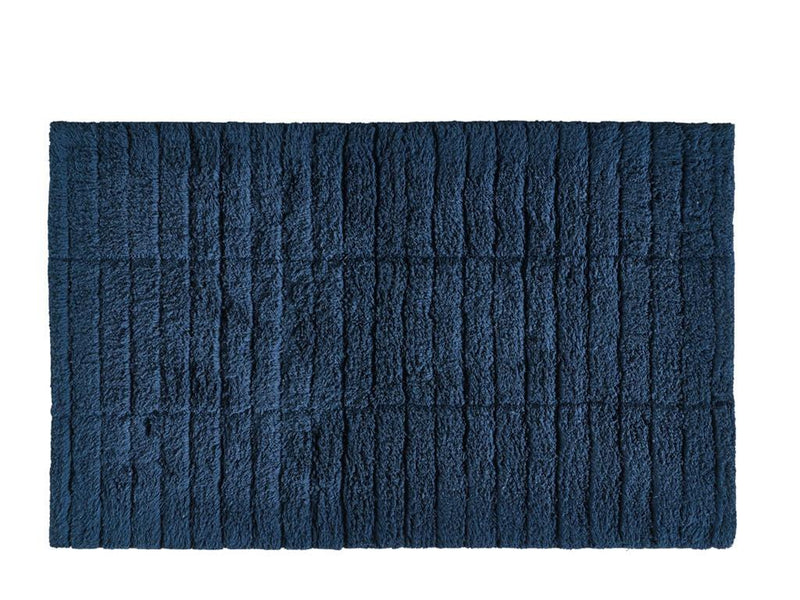 Zone Bademåtte Tiles, Dark blue
